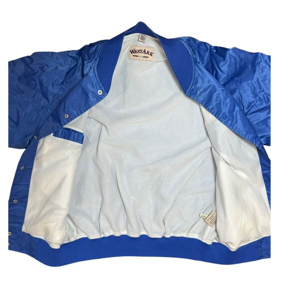 Vintage Westark Satin Jacket Men's Large Blue Snap HAWHA‎ Futurity 2004 Champion - Picture 6 of 13